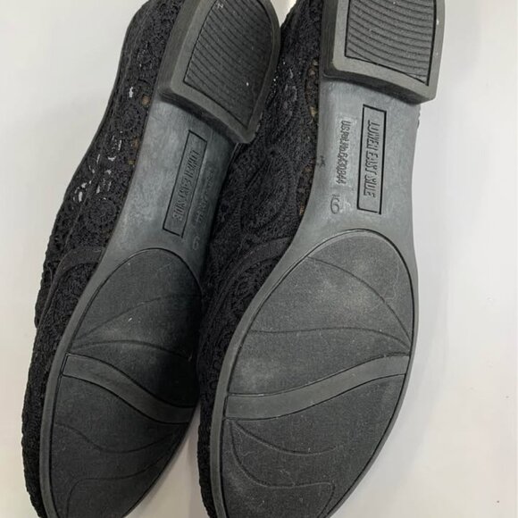 Lower East side Black Lace Ballerina Shoes - NWOT Sz 8 1/2 - Picture 3 of 9